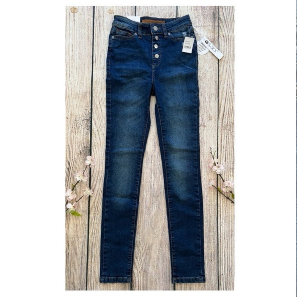 E1-- NWT blue JOES JEANS Charlie high rise super skinny stretch denim jeans 14